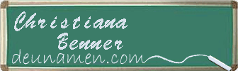 Christiana Benner Visitenkarte
